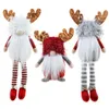 Jul Rudolf Dekoration Xmas Antlers Long-Legged Beard Dwarf Faceless Doll Old Man Dolls Ornaments Navidad lla10543