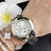 Marque de mode montres femmes filles cristal Style acier métal bande Quartz montre-bracelet P71