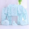 Emotion Moms (8pcs / set) Vêtements pour bébés 0-3M Costumes de bébé nouveau-né Ensembles de vêtements pour tout-petits Enfants Garçons Filles Costume Thermique Coton Bio 210309