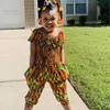 Girl Clothing Sets Summer Clothes Suit African Bohemian Two Piece Set Baby Kids Outfits 210611