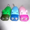 Gadżet LED Cute Kids Dorosłych Ręcznie Prasa Flash Lights Mini Pig Latarka Palnik Camping Władza awaryjna Lampy samowystarczalne