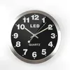 Wall Clocks Digital Clock Metal LED Mechanism Creative Living Room Bedroom Silent Home Decor Zegar Scienny Gift FZ482