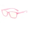 2021 Mode Kinder verhindern Bluray-Brille Männer und Frauen flache Linse Silikonbrille weichen Rahmen F8140