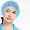 Disposable Cap Non-woven Cleaning Hair Protect Hat Cap Shower Cap Blue Anti-dust Head Cover