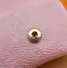 Keychain Lanyards Designer Unisex Letter Wallet Keyring Fashion Purse Pendant Car Chain Charm Pink Flower Mini Bag Trinket Gifts Accessories