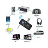 AUX Ricevitore Bluetooth per auto Ricevitore audio Auto mini 3.5mm TF Card Handsfre Call Adapter Receptor Per