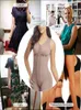 Shapewear Body Shaper Fult Bodyuitノースリーブコルセットトップセクシーな長手Fajas Reductorasウエストトレーナースキムズキムカーダシアン220125