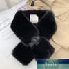 Ny designer vit svart faux päls krage halsduk foulard kvinnor tjock varm nackdukar för damer ikarpe femme hiver fabrik pris expert design kvalitet senaste stil