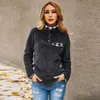 Losssky Patchwork Teddy Sweatshirt Kvinnor Höst Vinter Plush Warm Toppar Fritid Ladies Sweatshirts Kläder Kvinna 201102