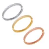 2021 Gold Bangles Design Bracelet Bracelet haut de gamme Bijoux de luxe Bijoux Friendship Bracelets Silver Rose Crystal Womens Fashion5506106