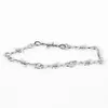 Mode Prickly Thorns Strand Silver Mäns Smycken Iron Unisex Choker Alloy Bangle Hip Hop Gothic Punk Style Barbed Wire Liten Bracelet Choker Chain Gift