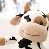 Mignonne petite vache poupée en peluche bébé apaisant accompagner dormir oreiller fille anniversaire vacances cadeau décoration de la maison ornements 210728