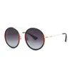 Zonnebril Modemerk Polit Retro 0062S Gradiënt Zonnebril voor Heren UV400 Rijdende Brillen Dames Metalen Vintage Eyewear