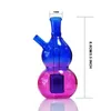 Colorful Gourd Shaped Whole Set Smoking Pipe Shisha Hookah Oil Glass Pipes Ash Catchers for Bong Percolater Bubbler burner with Tobacco Bowl Accessories