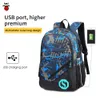 Nouveauté étanche femmes sac à dos mode hommes sacs de voyage effet lumineux sac Mochila pour les adolescents de l'école