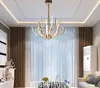 Postmodern Luxury Simple K9 crystal Chandeliers Lighting LED Lustre Creative Living room Lamps Restaurant Lights Fixture