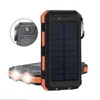 LAMPY SOLAR 20000MAH Dual USB DIY Powered Bank Case Kit z LED Light Com Pass Waterproof Do Porozumienia Zewnętrznego Przenośne