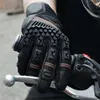 Locomotive Downhill Bike Rev Sands 3 Vented Geniune Leather Gloves Motocross Motorcycle Mountain Bicycle Black Red Glove H1022
