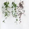 Artificial 5 Fork Creeper Rattan Wall Hanging Decoration Flower Material Home Ceiling Pipe Winding Vines Sweet Potato Leaves Fake Plant