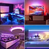 LED 스트립 라이트 10m RGB LED 라이트 네온 12V 방수 장식 벽 침실 앰비언트 TV 블루투스 컨트롤러 EU 플러그