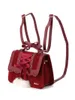 Fashion Liz Lisa Cute Bow Shoulder Bags Women Sweet Red Handbag Famous Brand Designer Girl Leather Bag