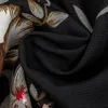 Heureuse bouffante Automne hiver Robe florale Femme Casual Bow Stand Collier High Wasit Robe à manches longues 2021 nouveau 210316