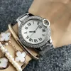 Reloj de pulsera de cuarzo con esfera de acero con números romanos de cristal para mujer y niña de marca a la moda CA08