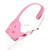 Adjustable Pet Dog Muzzles PU Biting Barking Walking Safe Muzzles Head Collars Dog Supplies Black Pink Will and Sandy