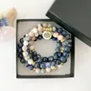 Link Chain MG1362 Natural Sodalite Throat Chakra 108 Mala Bracelet Pink Zebra Jasper Spiritual Healing Jewelry For Women Inte22