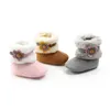 Baby Autumn Winter Boots Baby Girl Boys Winter Warm Shoes Solid Fashion Toddler First Walkers Kid Shoes 0-18m G1023