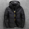 Manteau d'hiver pour hommes épais chaud blanc canard vers le bas Parkas veste hommes neige Parka veste pardessus coupe-vent à capuche chaud Parkas 210914