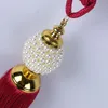 Andere Wohnkultur 2021 Echte europäische Top-Qualität Perlenkugel Pompon Vorhanghaken zum Aufhängen Riemen Binden Lanyard Quasten Lob Zubehör Tieb