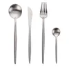 4 adet Çatal Paslanmaz Çelik Sofra Takımı Bıçak Çatal Kaşık Seti Silverware Set