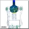 Latest telephone shape hookahs recycler glass bong with 14mm quartz banger glass accessories oil rig water bongs for smoke thick glass bong