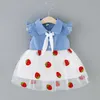 Zomer baby meisje jurk voor pasgeboren baby meisjes kleding prinses jurken 1 jaar verjaardag feestjurk kinderkleding vestidos q0716