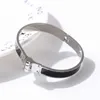 Модный ремень пряжки браслеты браслеты для женщин мужской манжеты браслет шарм винтаж черный браслет ювелирные изделия свадьба подарок Q0717