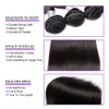 Trame de cheveux brésiliens glamour droite 3 pièces faisceaux brésiliens 10A Remy faisceaux de cheveux humains Extensions de couleur naturelle