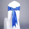 Elegant chair cover sashes 16 colors spandex Elastic chairs bands for home party meeting decoration accessories seat covers