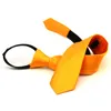 Bow-slipsar Solid Color Student slips lätt att dra och bekvämt knutfri Jacquard smal brudgum Party Dress Slips Fashion Fred22
