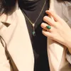 18K позолоченные кулон ожерелья для женщин хрустальное сердце ожерелье годовщины подарок модные подвески 4 стилей женщины аксессуары с ювелирными мешочками оптом