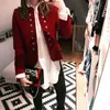 Femmes Blazer Court Veste 2021 Automne Hiver Manches Longues Costumes Bouton Feminino Jaune Blazer Manteaux Dames Vêtements Streetwear X0721