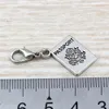 150Pcs Alloy Passport Floating Lobster Clasps Charm Pendants For Jewelry Making Bracelet Necklace DIY Accessories 15x36mm A-111b