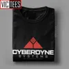 Terminator Cyberdyne Systems T Shirt Hommes Coton Fun T-Shirt Arnold Schwarzenegger Vacances Surdimensionné 210317