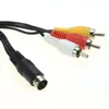 2021 1.8m 9 Pin 3RCA Áudio Vídeo AV Cabo para Sega Genesis 2 3 Jogo AV Conexão Adaptador Fio de Cordão Para Sega Gênesis