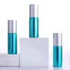 100 Pcs/Lot 5 ml vert UV verre huile essentielle roll-on bouteille parfum mini bouteille de parfum rechargeable petit échantillon