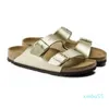 Summer Beach Cork Sappers Sandals Casual Double Buckle Clogs Sandalias Kobiety Mężczyźni Slip On Flip Flops Mieszkania Buty 35-44