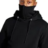 Sweats à capuche pour hommes Sweats à capuche pour hommes à manches longues en coton solide Streetwear Sweat à capuche avec masque facial Tops Casual Sport Pull Fash