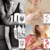 kvinnliga tillfälliga tatueringar