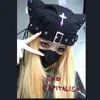 Berets Originele Punk Harajuku Gothic Cat Ear Cross Black Beret Hat Dames Casual Rock Emmer Chic Streetwear Hip Hop Designer Caps