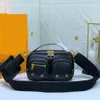 Fashion Women Bag Camera Handbag Coin Purse Natural Stud Utility Crossbody Designer Men Messenger Bags Mini Phone Pocket Shoulder Double Zip Closure M80446